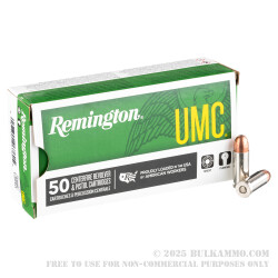 500 Rounds of .38 Super + P Ammo by Remington - 130gr FMJ