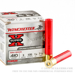 250 Rounds of .410 Ammo by Winchester Super-X - 11/16 ounce #7 1/2 shot