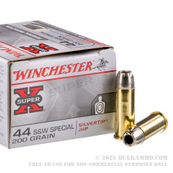 20 Rounds of .44 S&W Spl Ammo by Winchester - 200gr JHP