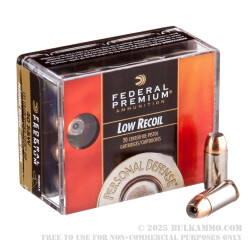 200 Rounds of .40 S&W Ammo by Federal Personal Defense Hydra-Shok Low Recoil - 135gr JHP