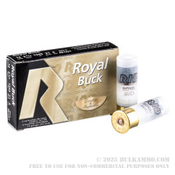 5 Rounds of 12ga Ammo by Rio Ammunition -  2-3/4" #4 Buck