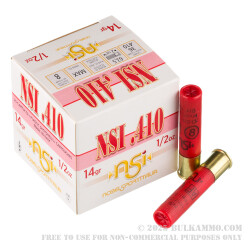 250 Rounds of .410 Ammo by NobelSport - 1/2 ounce #8 shot