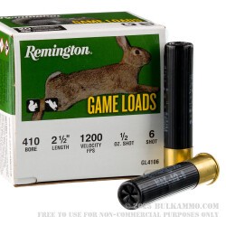 20 Rounds of .410 Ammo by Remington - 1/2 ounce #6 shot