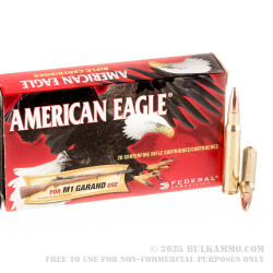 200 Rounds of 30-06 Springfield Ammo by Federal for M1 Garand - 150gr FMJ