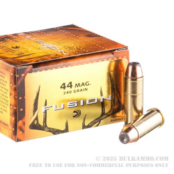 20 Rounds of .44 Mag Ammo by Federal - 240gr Fusion