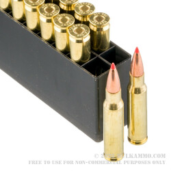 20 Rounds of .308 Win Ammo by Hornady Custom Lite - 125gr SST