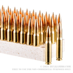 50 Rounds of .308 Win Ammo by Hornady Match - 168gr HPBT