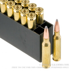 20 Rounds of 7mm-08 Ammo by Hornady American Whitetail - 139gr InterLock SP