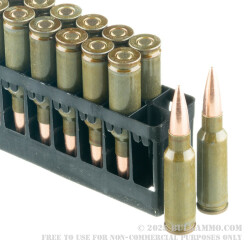 500  Rounds of 6.5mm Grendel  Ammo by Wolf Military Classic - 100 gr FMJ