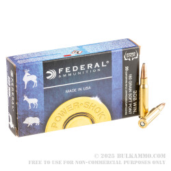 20 Rounds of .308 Win Ammo by Federal - 180gr SP