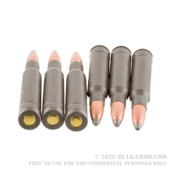 20 Rounds of 30-06 Springfield Ammo by Wolf Military Classic - 168gr SP