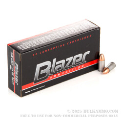 50 Rounds of 9mm Ammo by Blazer - 124gr TMJ