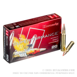 20 Rounds of .338 Win Mag Ammo by Hornady Superformance - 185gr GMX