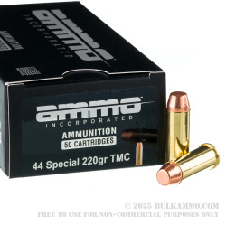 50 Rounds of .44 Spl Ammo by Ammo Inc. - 220gr TMJ