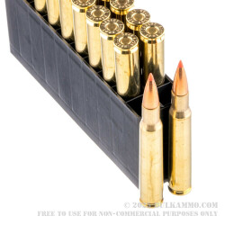 20 Rounds of 30-06 Springfield Ammo by Hornady Custom Lite - 125gr SST