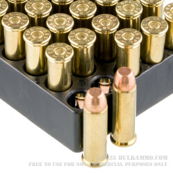 50 Rounds of .38 Spl Ammo by Magtech - 125gr FMJ Flat