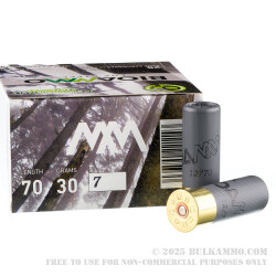 250 Rounds of 12ga Ammo by BioAmmo Lux Steel - 1-1/16 ounce #7 shot