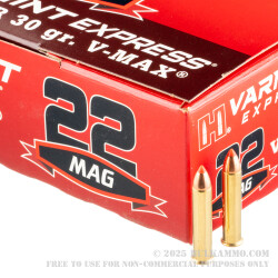 2000 Rounds of .22 WMR by Hornady - 30gr V-Max