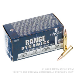 1000 Rounds of .223 Ammo by Fiocchi - 62gr FMJBT