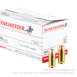 300 Rounds of .45 ACP Ammo by Winchester USA in Ammo Can - 230gr FMJ in Ammo Can