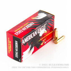 50 Rounds of .38 Spl Ammo by Federal American Eagle - 130gr FMJ