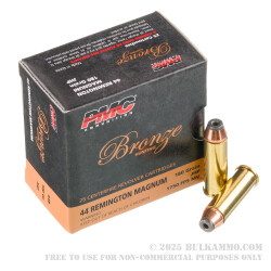 500 Rounds of .44 Mag Ammo by PMC - 180gr JHP