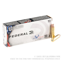 200 Rounds of .450 Bushmaster Ammo by Federal Non-Typical  - 300gr JHP