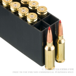 20 Rounds of 6mm ARC Ammo by Hornady V-Match - 80gr ELD-VT