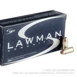 1000 Rounds of .40 S&W Ammo by Speer Lawman - 155gr TMJ