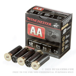 250 Rounds of 12ga Ammo by Winchester AA - 1 ounce #7 1/2 shot