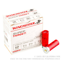 25 Rounds of 12ga 2-3/4" Ammo by Winchester Super Target -  #7 1/2 shot