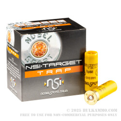 250 Rounds of 20ga Ammo by NobelSport Target Trap - 7/8 ounce #7 1/2 shot