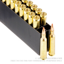 20 Rounds of 6 mm Rem Ammo by Hornady Superformance - 95gr SST