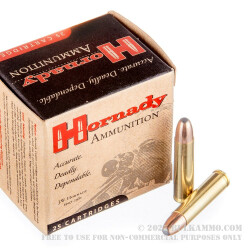 25 Rounds of .30 Carbine Ammo by Hornady Custom - 110 Grain RN