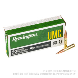 20 Rounds of .300 AAC Blackout Ammo by Remington - 220gr Open Tip