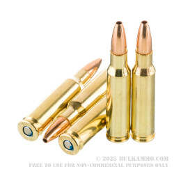 200 Rounds of .308 Win Ammo by Federal American Eagle Varmint & Predator - 130gr JHP