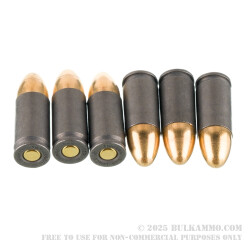 1000 Rounds of 9mm Ammo by MAXXTech Essential Steel - 115gr FMJ