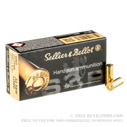 50 Rounds of .32S&W Long Ammo by Sellier & Bellot - 100gr Lead Wadcutter