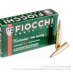 20 Rounds of .308 Win Lead Free Ammo by Fiocchi - Barnes 168gr TTSX