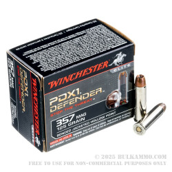 20 Rounds of .357 Mag Ammo by Winchester PDX1 - 125gr JHP