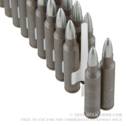 20 Rounds of .223 Ammo by Tula - 62gr FMJ
