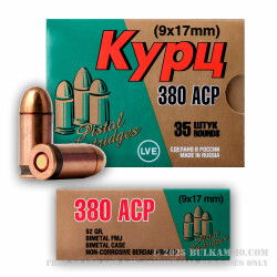 1680 Rounds of .380 ACP Ammo by LVE - 92gr FMJ