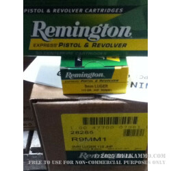 50 Rounds of 9mm Ammo by Remington Express - 115gr JHP