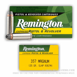 500  Rounds of .357 Mag Ammo by Remington - 125gr SJHP