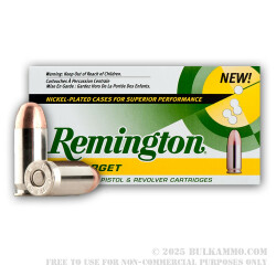 1000 Rounds of .45 ACP Nickel Ammo by Remington - 230gr MC