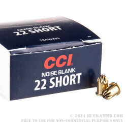 100 Rounds of .22 Short Ammo by CCI - Blanks