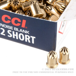 100 Rounds of .22 Short Ammo by CCI - Blanks