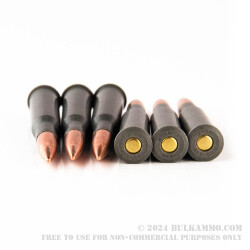 20 Rounds of 7.62x54r Ammo by Wolf - 148gr FMJ