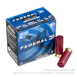 25 Rounds of 12ga Ammo by Federal -  #6 shot