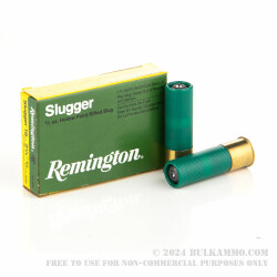 5 Rounds of 16ga Ammo by Remington - 4/5 ounce  HP Rifled Slug